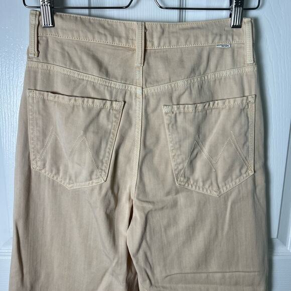 Mother Cotton The Curbside Ankle Pants Pants Dawn Beige 26 - Picture 5 of 8